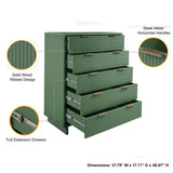 Granville 45.27 Tall Dresser in Sage Green by Manhattan Comfort at Eve Furniture