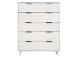 Granville 45.27 Tall Dresser in White by Manhattan Comfort at Eve Furniture