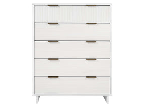 Granville 45.27 Tall Dresser in White by Manhattan Comfort at Eve Furniture