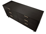 Granville 55.07 Double Wide Dresser in Black by Manhattan Comfort at Eve Furniture
