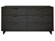Granville 55.07 Double Wide Dresser in Dark Grey by Manhattan Comfort at Eve Furniture