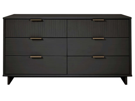 Granville 55.07 Double Wide Dresser in Dark Grey by Manhattan Comfort at Eve Furniture