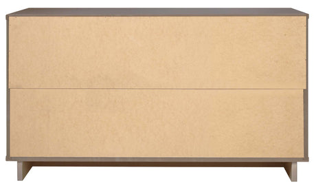 Granville 55.07 Double Wide Dresser in Light Grey by Manhattan Comfort at Eve Furniture