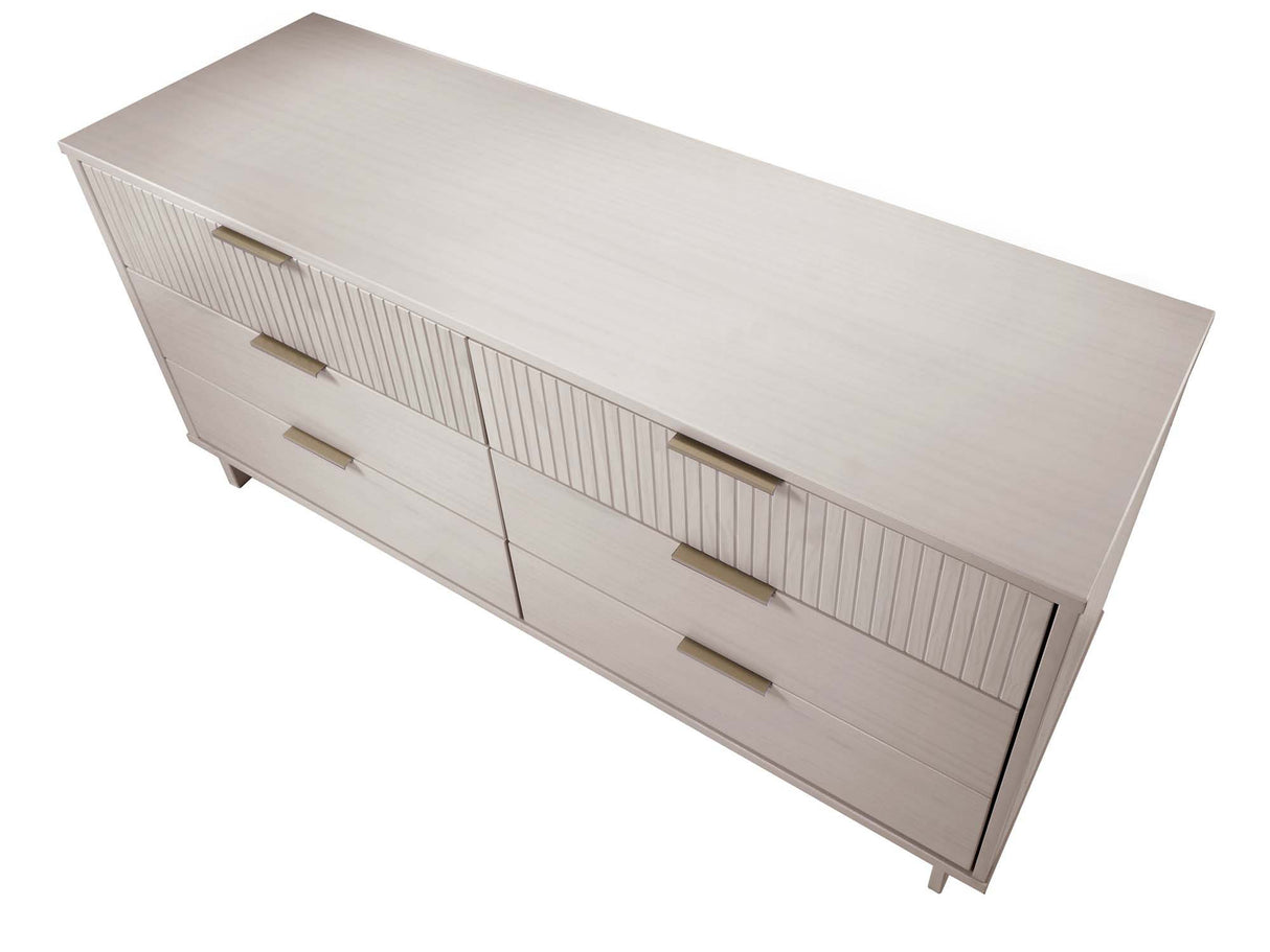Granville 55.07 Double Wide Dresser in Light Grey by Manhattan Comfort at Eve Furniture