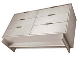 Granville 55.07 Double Wide Dresser in Light Grey by Manhattan Comfort at Eve Furniture