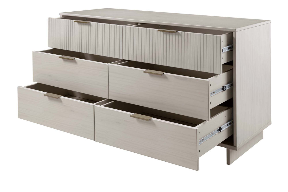 Granville 55.07 Double Wide Dresser in Light Grey by Manhattan Comfort at Eve Furniture
