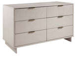 Granville 55.07 Double Wide Dresser in Light Grey by Manhattan Comfort at Eve Furniture