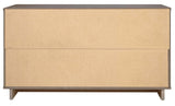 Granville 55.07 Double Wide Dresser in Light Grey by Manhattan Comfort at Eve Furniture