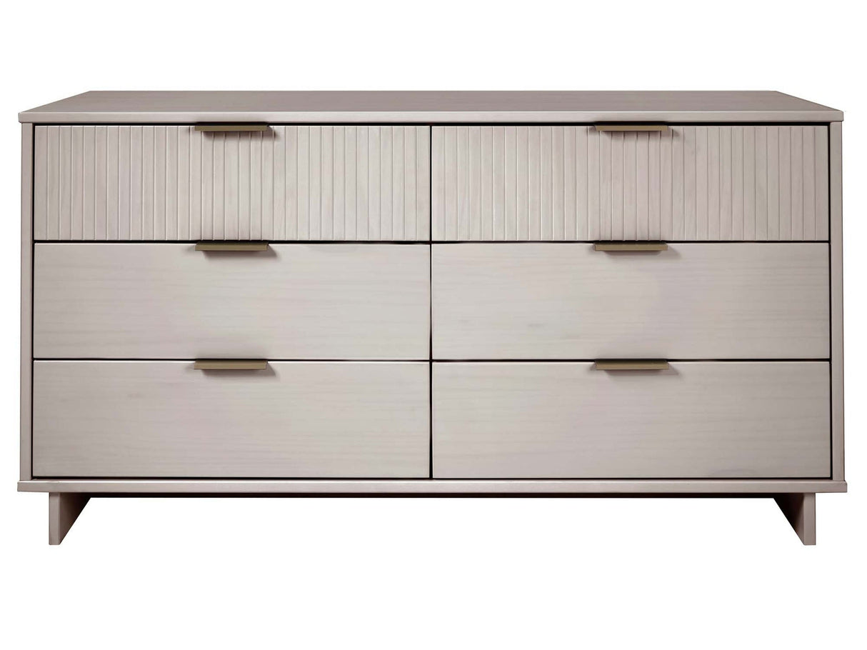 Granville 55.07 Double Wide Dresser in Light Grey by Manhattan Comfort at Eve Furniture