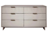 Granville 55.07 Double Wide Dresser in Light Grey by Manhattan Comfort at Eve Furniture