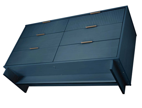 Granville 55.07 Double Wide Dresser in Midnight Blue by Manhattan Comfort at Eve Furniture