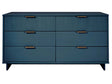 Granville 55.07 Double Wide Dresser in Midnight Blue by Manhattan Comfort at Eve Furniture
