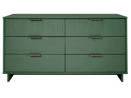 Granville 55.07 Double Wide Dresser in Sage Green by Manhattan Comfort at Eve Furniture