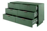 Granville 55.07 Double Wide Dresser in Sage Green by Manhattan Comfort at Eve Furniture