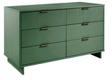 Granville 55.07 Double Wide Dresser in Sage Green by Manhattan Comfort at Eve Furniture