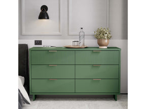 Granville 55.07 Double Wide Dresser in Sage Green by Manhattan Comfort at Eve Furniture