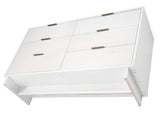 Granville 55.07 Double Wide Dresser in White by Manhattan Comfort at Eve Furniture