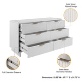 Granville 55.07 Double Wide Dresser in White by Manhattan Comfort at Eve Furniture