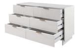 Granville 55.07 Double Wide Dresser in White by Manhattan Comfort at Eve Furniture