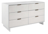 Granville 55.07 Double Wide Dresser in White by Manhattan Comfort at Eve Furniture