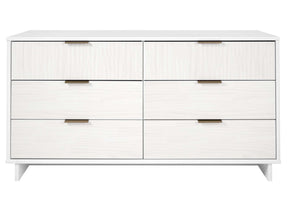 Granville 55.07 Double Wide Dresser in White by Manhattan Comfort at Eve Furniture