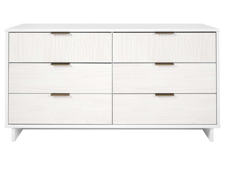Granville 55.07 Double Wide Dresser in White by Manhattan Comfort at Eve Furniture