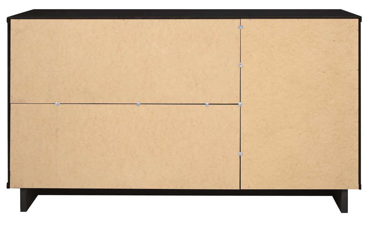Granville 55.07 Sideboard in Black by Manhattan Comfort at Eve Furniture