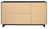 Granville 55.07 Sideboard in Black by Manhattan Comfort at Eve Furniture
