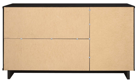 Granville 55.07 Sideboard in Black by Manhattan Comfort at Eve Furniture