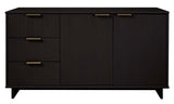 Granville 55.07 Sideboard in Black by Manhattan Comfort at Eve Furniture