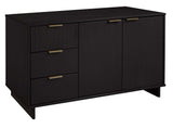 Granville 55.07 Sideboard in Black by Manhattan Comfort at Eve Furniture
