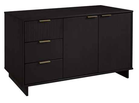 Granville 55.07 Sideboard in Black by Manhattan Comfort at Eve Furniture