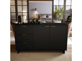 Granville 55.07 Sideboard in Black by Manhattan Comfort at Eve Furniture
