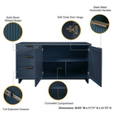 Granville 55.07 Sideboard in Midnight Blue by Manhattan Comfort at Eve Furniture