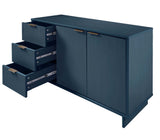 Granville 55.07 Sideboard in Midnight Blue by Manhattan Comfort at Eve Furniture
