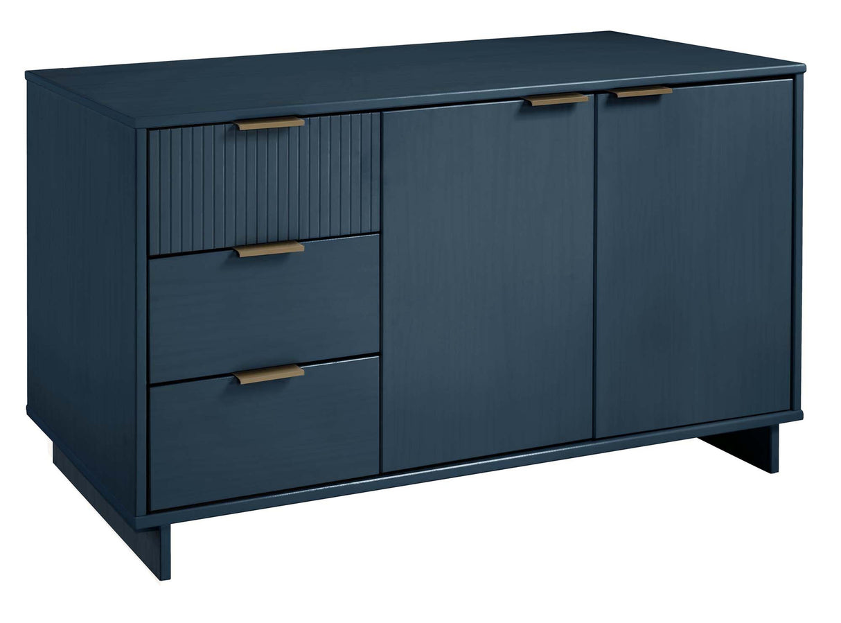 Granville 55.07 Sideboard in Midnight Blue by Manhattan Comfort at Eve Furniture