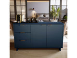Granville 55.07 Sideboard in Midnight Blue by Manhattan Comfort at Eve Furniture