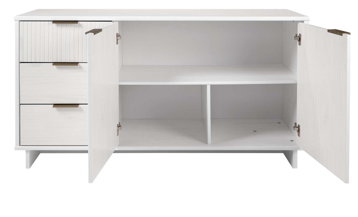 Granville 55.07 Sideboard in White by Manhattan Comfort at Eve Furniture