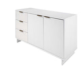 Granville 55.07 Sideboard in White by Manhattan Comfort at Eve Furniture