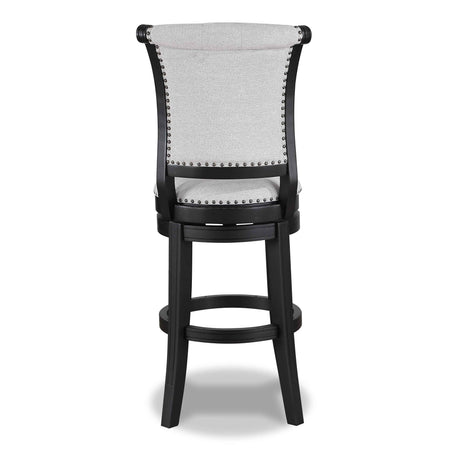 Granville Dove/Black Swivel Bar Stool, Set of 2 by Crown Mark at Eve Furniture
