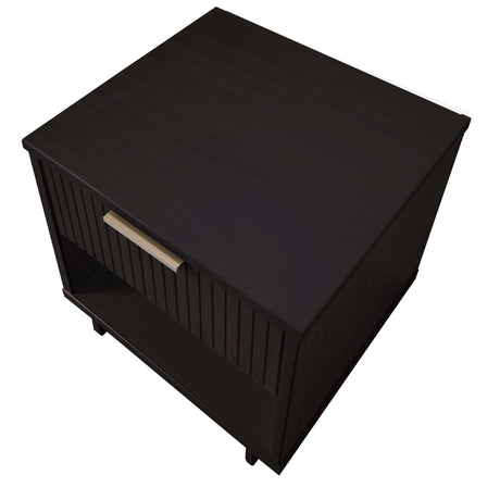 Granville Nightstand 1.0 in Black by Manhattan Comfort at Eve Furniture
