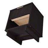 Granville Nightstand 1.0 in Black (set of 2) by Manhattan Comfort at Eve Furniture
