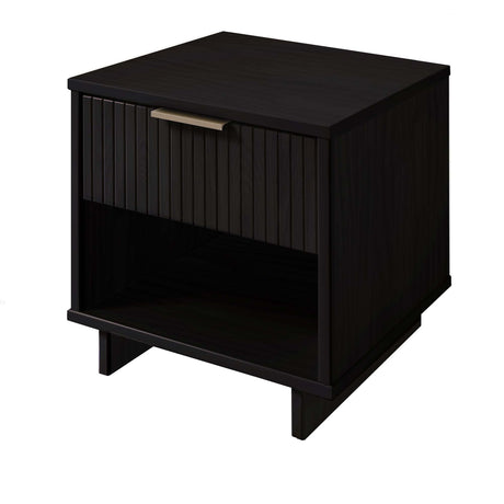 Granville Nightstand 1.0 in Black (set of 2) by Manhattan Comfort at Eve Furniture