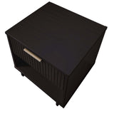 Granville Nightstand 1.0 in Black (set of 2) by Manhattan Comfort at Eve Furniture