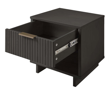 Granville Nightstand 1.0 in Dark Grey by Manhattan Comfort at Eve Furniture