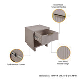 Granville Nightstand 1.0 in Light Grey by Manhattan Comfort at Eve Furniture