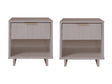 Granville Nightstand 1.0 in Light Grey (set of 2) by Manhattan Comfort at Eve Furniture