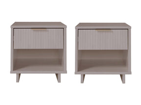 Granville Nightstand 1.0 in Light Grey (set of 2) by Manhattan Comfort at Eve Furniture