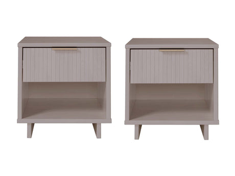 Granville Nightstand 1.0 in Light Grey (set of 2) by Manhattan Comfort at Eve Furniture