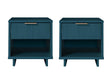 Granville Nightstand 1.0 in Midnight Blue (set of 2) by Manhattan Comfort at Eve Furniture